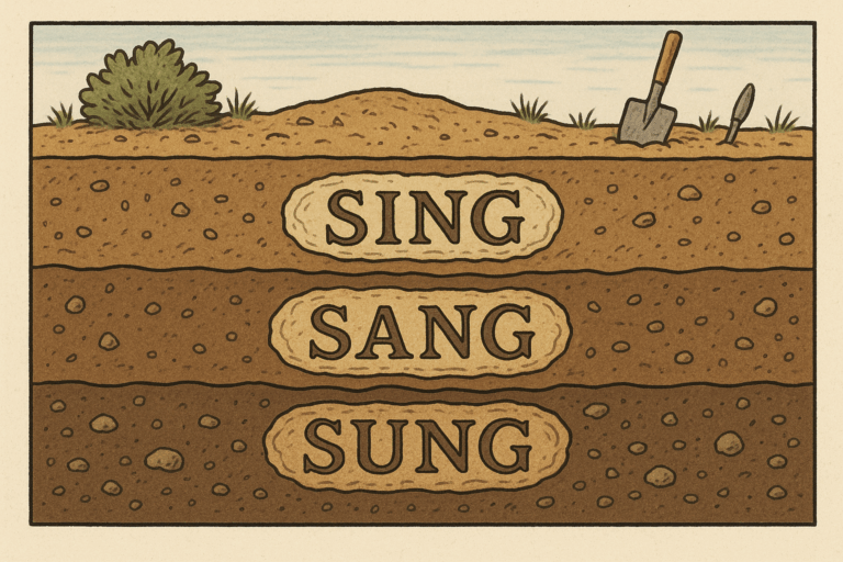 The Fossil in ‘Sing, Sang, Sung’: Ablaut