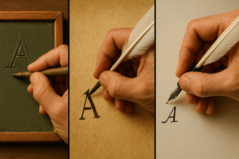 The Ergonomics of Writing: How Hand-Tool Fit Shaped Scripts