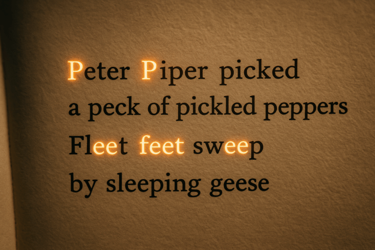 Alliteration & Assonance as a Simple Cipher