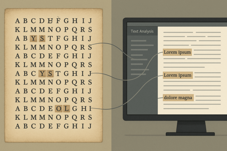 The Kasiski Method: From Ciphers to Authorship
