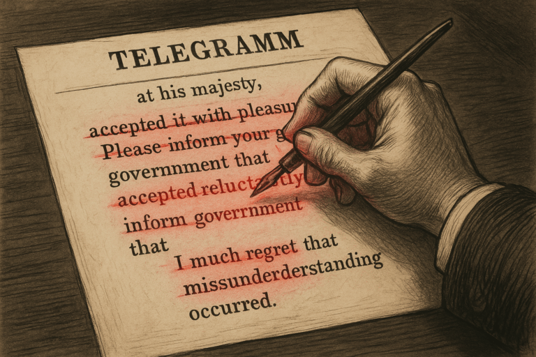 The Telegram That Ended a War (With a Typo)