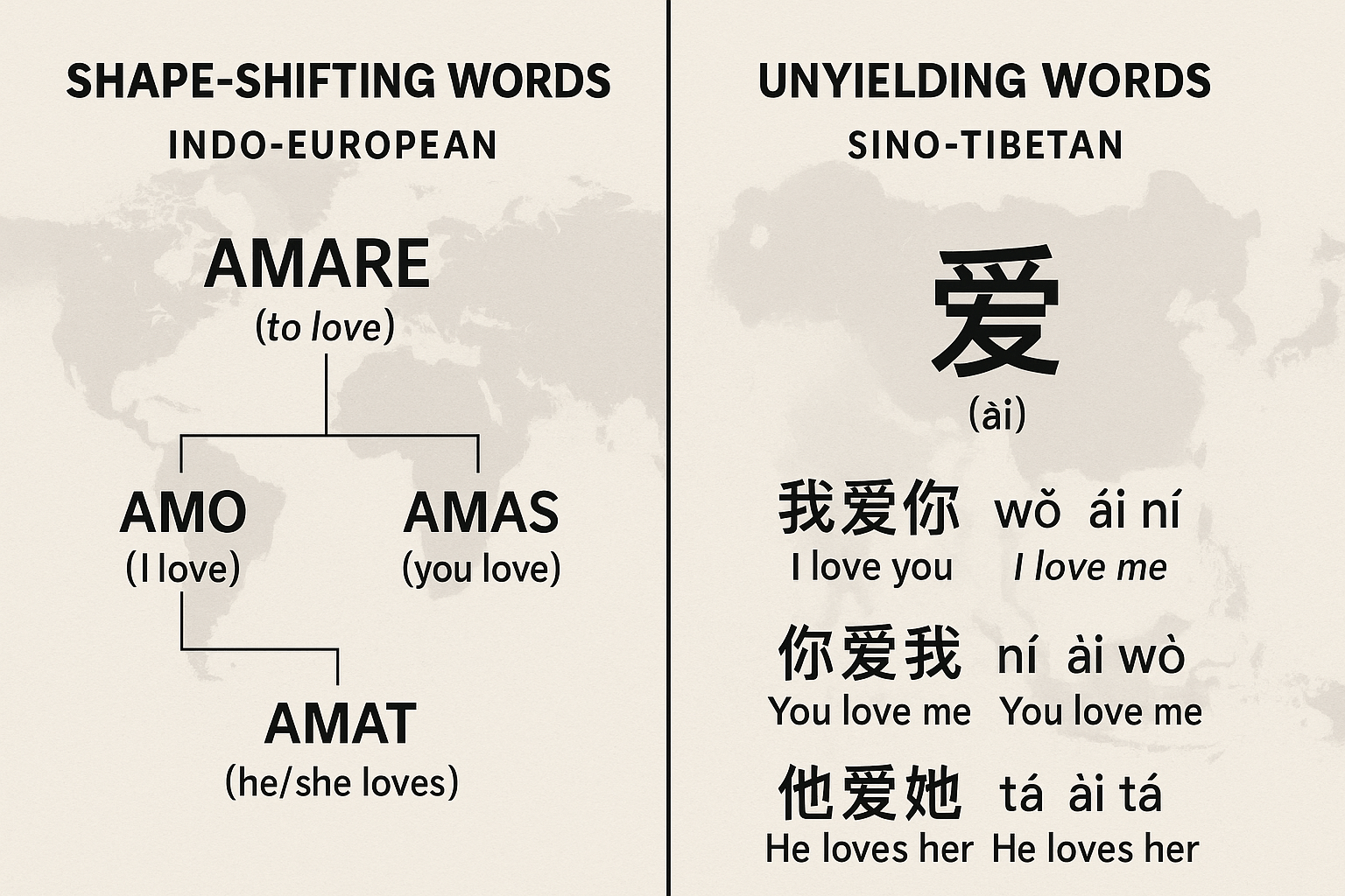 Indo-European vs. Sino-Tibetan Compared