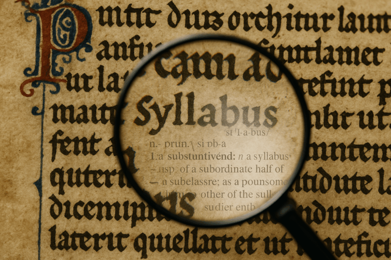 The Typo That Became a Word: The Story of ‘Syllabus’