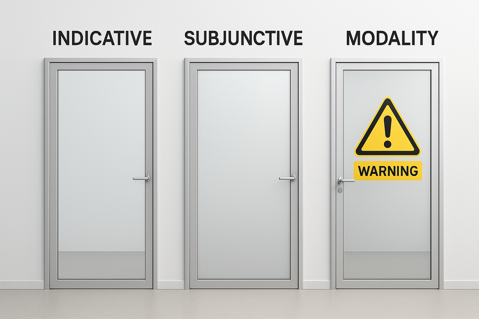 The Grammar of Certainty: Mood vs. Modality