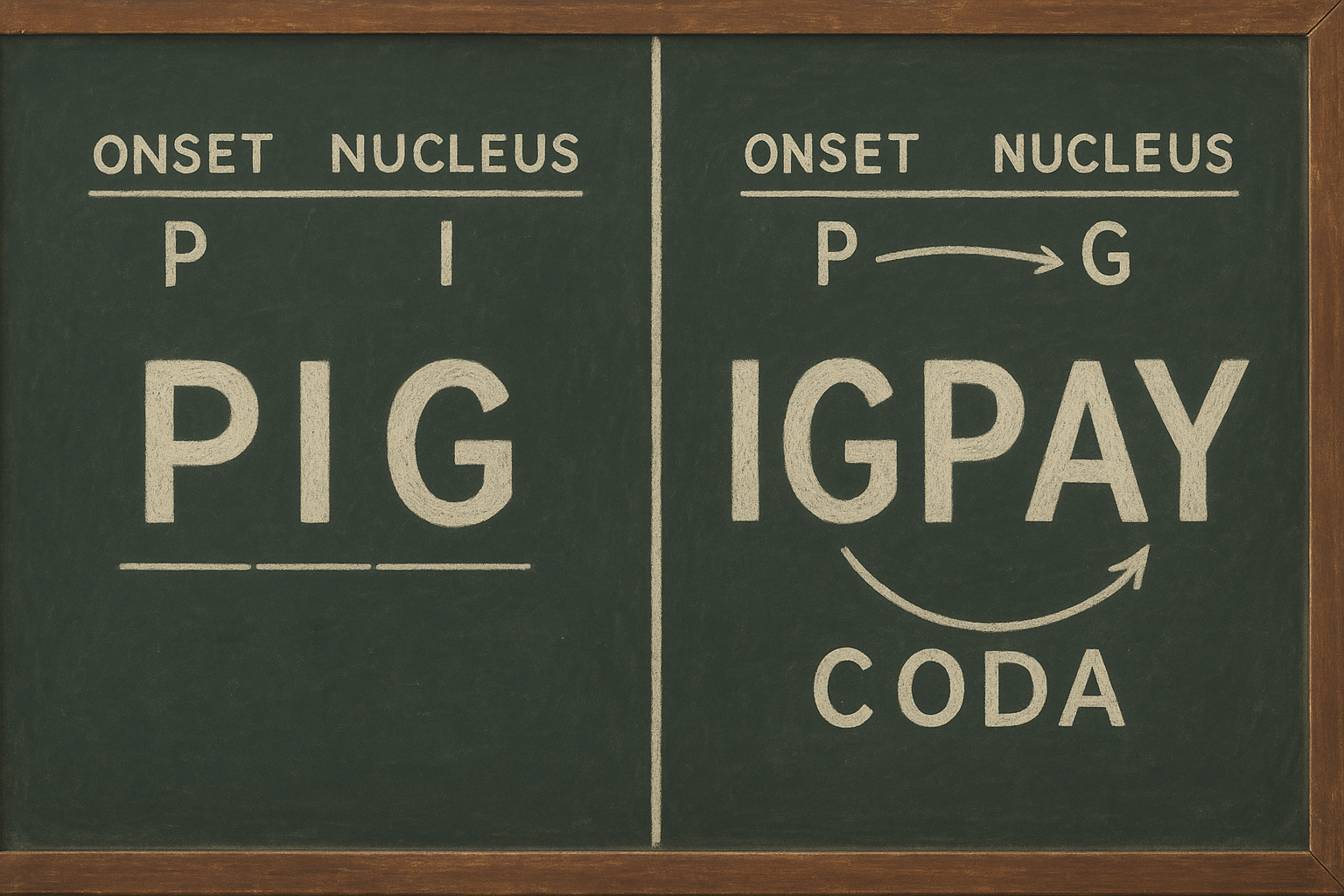 The Secret Logic of Pig Latin