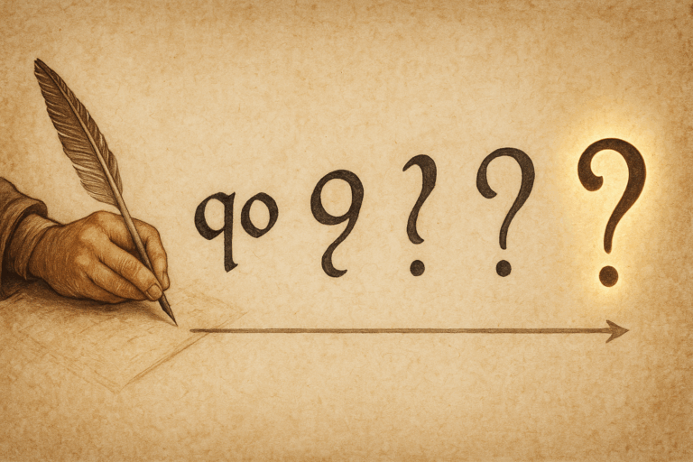 The Birth of a Question Mark