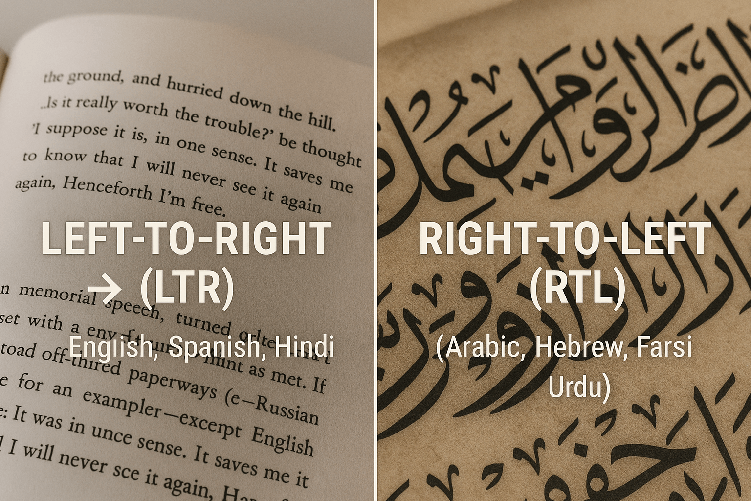 LTR vs. RTL: The Direction of Writing Compared
