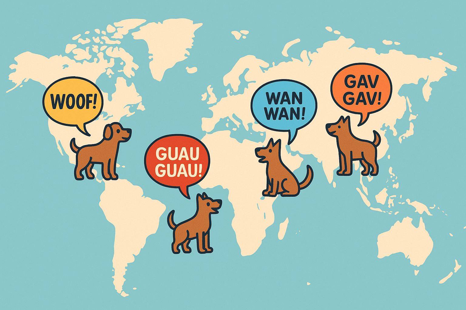 How Dogs Bark Around the World