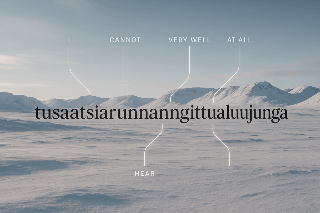 The One-Word Sentence: A Deep Dive into Polysynthetic Languages