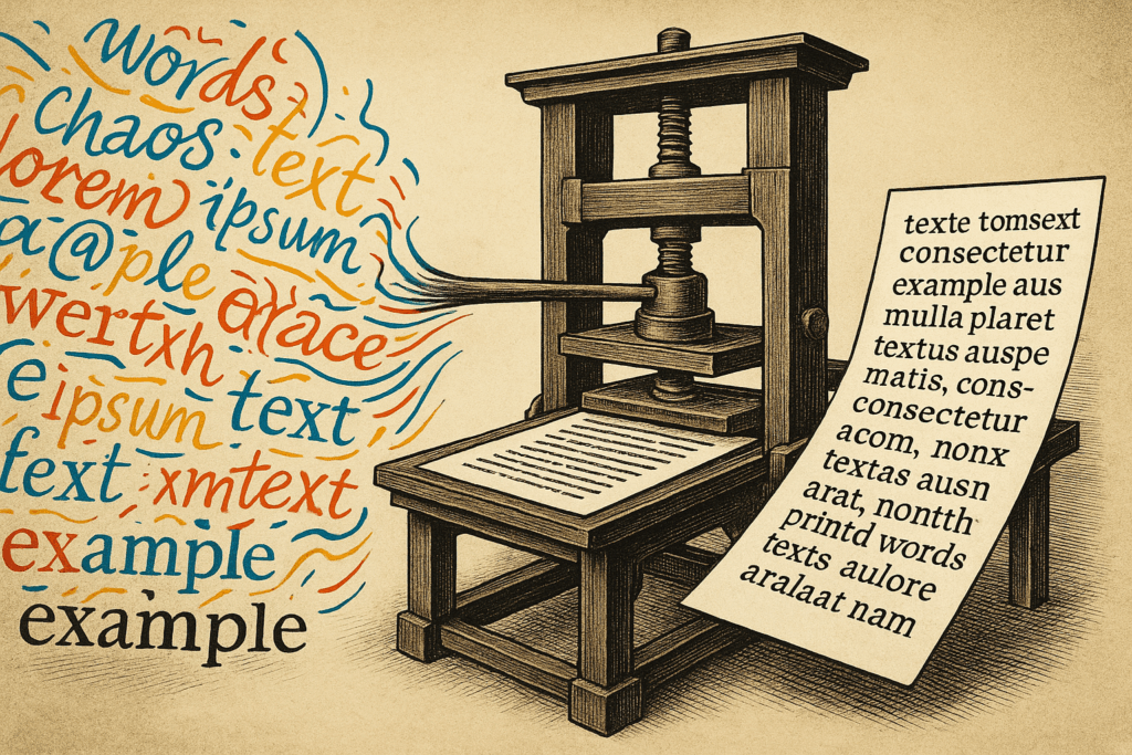 The Press That Froze Language