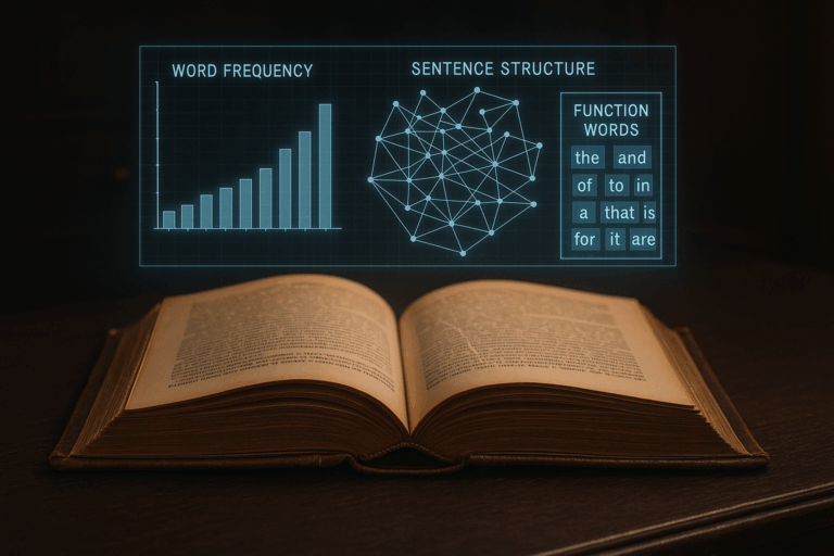 Unmasking Authors with Math