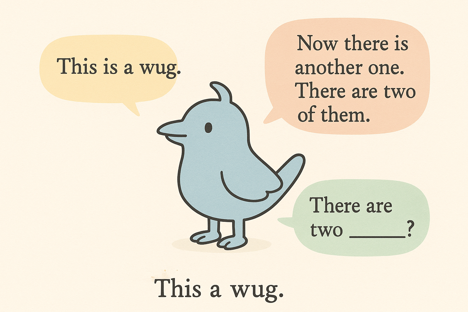 The “Wug” Test: How a Fake Bird Revealed the Secrets of Child Language Acquisition